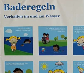 Baderegeln Waldschwimmbad